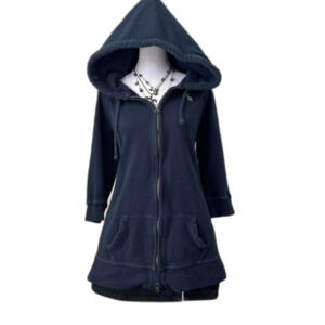 abercrombie navy double zip up hoodie
